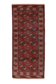  Persialainen Turkaman Matot 83X188 Tummanpunainen/Musta Carpetvista