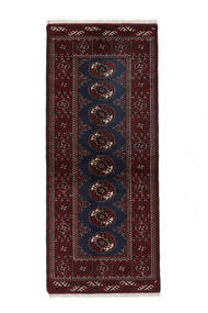 83X195 Turkaman Orientalisk Hallmatta Svart (Ull, Persien/Iran) Carpetvista