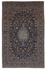 絨毯 ペルシャ カシャン 327X508 ブラック/茶色 大きな (ウール, ペルシャ/イラン)