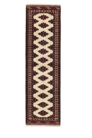  Persialainen Turkaman Matot Matto 88X296 Käytävämatto Musta/Ruskea (Villa, Persia/Iran)