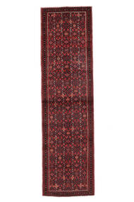  Hosseinabad Rug 90X316 Persian Wool Black/Dark Red Small Carpetvista