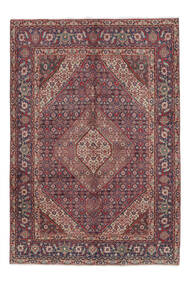  Orientalsk Tabriz Tæppe 200X290 Mørkerød/Sort Uld, Persien/Iran Carpetvista