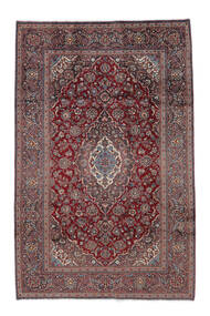  Orientalischer Keshan Teppich 195X301 Dunkelrot/Schwarz Wolle, Persien/Iran Carpetvista