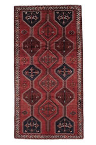 156X301 絨毯 オリエンタル シラーズ 廊下 カーペット ダークレッド/ブラック (ウール, ペルシャ/イラン) Carpetvista