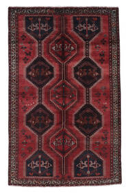 Shiraz Rug Rug 157X246 Black/Dark Red Wool, Persia/Iran Carpetvista