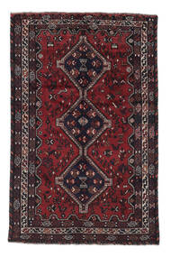  Shiraz Teppe 161X250 Persisk Ullteppe Svart/Mørk Rød Carpetvista