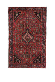  Persischer Hamadan Teppich 140X227 Dunkelrot/Schwarz (Wolle, Persien/Iran)