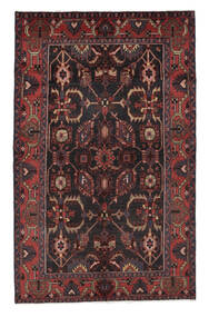 135X215 Hamadan Rug Black/Dark Red Persia/Iran Carpetvista