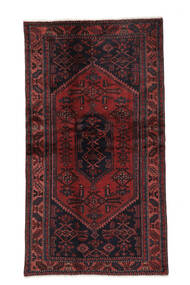 絨毯 オリエンタル ザンジャン 107X195 ブラック/ダークレッド (ウール, ペルシャ/イラン)
