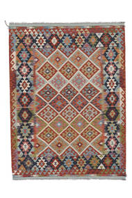 Tapete Oriental Kilim Afegão Old Style 150X203 Castanho/Vermelho Escuro (Lã, Afeganistão)
