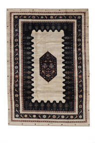 Gabbeh Kashkuli Teppich 209X298 Schwarz/Orange Wolle, Persien/Iran Carpetvista