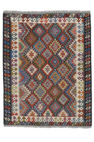 154X197 Kelim Afghan Old Style Matot Matto Itämainen Tummanpunainen/Tummanharmaa (Villa, Afganistan) Carpetvista