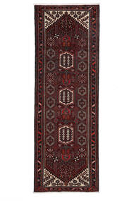 105X300 Hamadan Teppich Orientalischer Läufer Schwarz (Wolle, Persien/Iran) Carpetvista