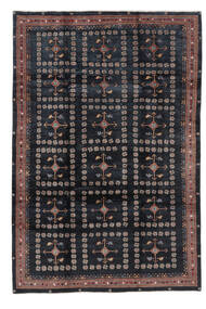 Gabbeh Kashkooli Rug 201X299 Black/Brown Wool, Persia/Iran Carpetvista
