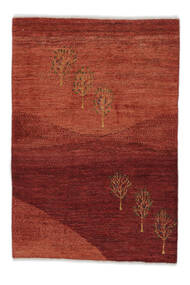 Persischer Gabbeh Persisch Fine Teppich 85X125 Dunkelrot/Schwarz (Wolle, Persien/Iran)