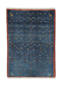  Gabbeh Persia Fine Tappeto 61X85 Persiano Di Lana Nero/Blu Scuro Piccolo Carpetvista