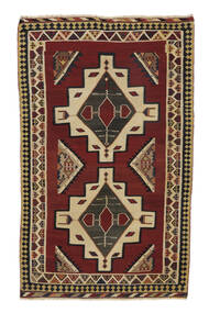 絨毯 キリム ヴィンテージ 148X235 ブラック/茶色 (ウール, ペルシャ/イラン)