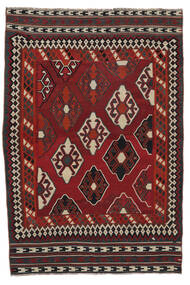 176X260 Kelim Vintage Matot Matto Itämainen Musta/Tummanpunainen (Villa, Persia/Iran) Carpetvista
