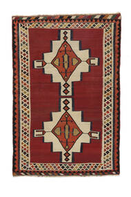 145X216 Alfombra Kilim Vintage Oriental Rojo Oscuro/Negro (Lana, Persia/Irán) Carpetvista