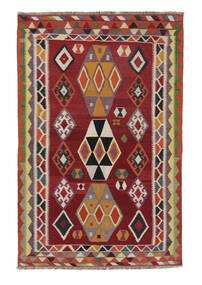  163X253 Kelim Vintage Vloerkleed Donkerrood/Bruin Perzië/Iran Carpetvista