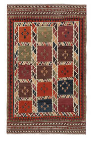 150X244 Kelim Vintage Matta Orientalisk Mörkröd/Svart (Ull, Persien/Iran) Carpetvista