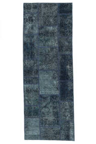  Persian Patchwork Rug 73X206 Runner
 Black/Dark Blue (Wool, Persia/Iran)