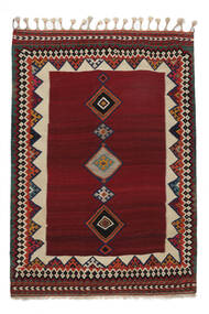  Perzisch Kelim Vintage Vloerkleed 169X247 Zwart/Donkerrood (Wol, Perzië/Iran)