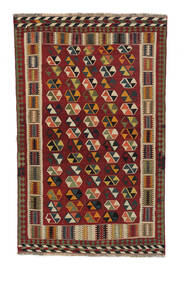  Perzisch Kelim Vintage Vloerkleed 140X224 Donkerrood/Zwart (Wol, Perzië/Iran)