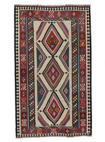  Persischer Kelim Vintage Teppich 164X281 Schwarz/Dunkelrot (Wolle, Persien/Iran)