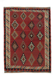 173X238 Kelim Vintage Matta Orientalisk Mörkröd/Svart (Ull, Persien/Iran) Carpetvista