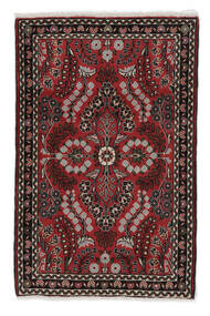  Orientalsk Lillian Teppe 80X123 Svart/Mørk Rød Ull, Persia/Iran Carpetvista