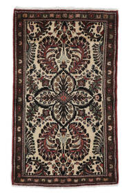 絨毯 オリエンタル ハマダン 80X133 ブラック/茶色 (ウール, ペルシャ/イラン)