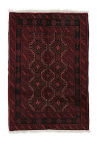  Baluch Rug 81X118 Persian Wool Black/Dark Red Small Carpetvista