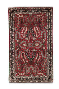 76X130 Tappeto Lillian Orientale Nero/Rosso Scuro (Lana, Persia/Iran) Carpetvista