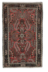 Orientalsk Lillian Tæppe 80X130 Sort/Mørkerød Uld, Persien/Iran Carpetvista