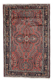 84X131 Lillian Rug Oriental Black/Dark Red (Wool, Persia/Iran) Carpetvista