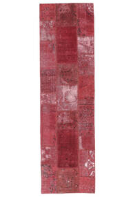 72X254 Patchwork Teppich Moderner Läufer Dunkelrot (Wolle, Persien/Iran) Carpetvista