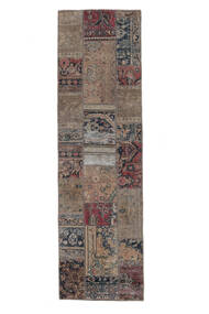 絨毯 ペルシャ Patchwork - Persien/Iran 75X256 廊下 カーペット 茶色/ブラック (ウール, ペルシャ/イラン)
