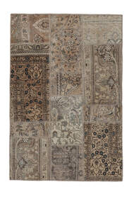 絨毯 パッチワーク 106X155 茶色/ブラック (ウール, ペルシャ/イラン)
