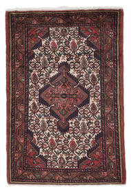  Asadabad Rug 82X123 Persian Wool Black/Dark Red Small Carpetvista