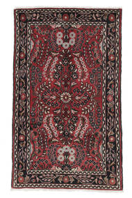 77X125 Χαλι Ανατολής Lillian Μαύρα/Σκούρο Κόκκινο (Μαλλί, Περσικά/Ιρανικά) Carpetvista