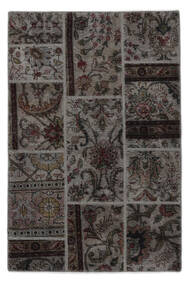 絨毯 Patchwork - Persien/Iran 100X150 ブラック/茶色 (ウール, ペルシャ/イラン)