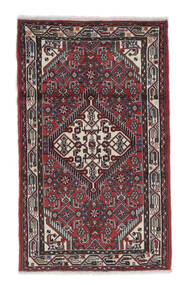  77X128 Asadabad Rug Black/Dark Red Persia/Iran Carpetvista