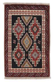  Baluch Rug 81X125 Persian Wool Black/Brown Small Carpetvista