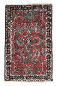 80X125 Χαλι Lillian Ανατολής Μαύρα/Σκούρο Κόκκινο (Μαλλί, Περσικά/Ιρανικά) Carpetvista