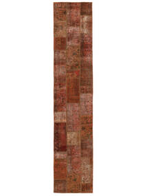 83X407 Tappeto Patchwork - Persien/Iran Moderno Passatoie Rosso Scuro/Marrone (Lana, Persia/Iran) Carpetvista