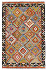  Kilim Afghan Old Style Rug 126X192 Wool Dark Red/Brown Small Carpetvista