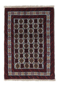  Baluch Rug 82X115 Persian Wool Black/Dark Grey Small Carpetvista