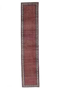 84X417 Sarouk Mir Rug Oriental Runner
 Dark Red/Black (Wool, Persia/Iran) Carpetvista