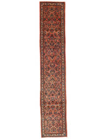 81X425 Alfombra Sarough Oriental De Pasillo Rojo Oscuro/Marrón (Lana, Persia/Irán) Carpetvista